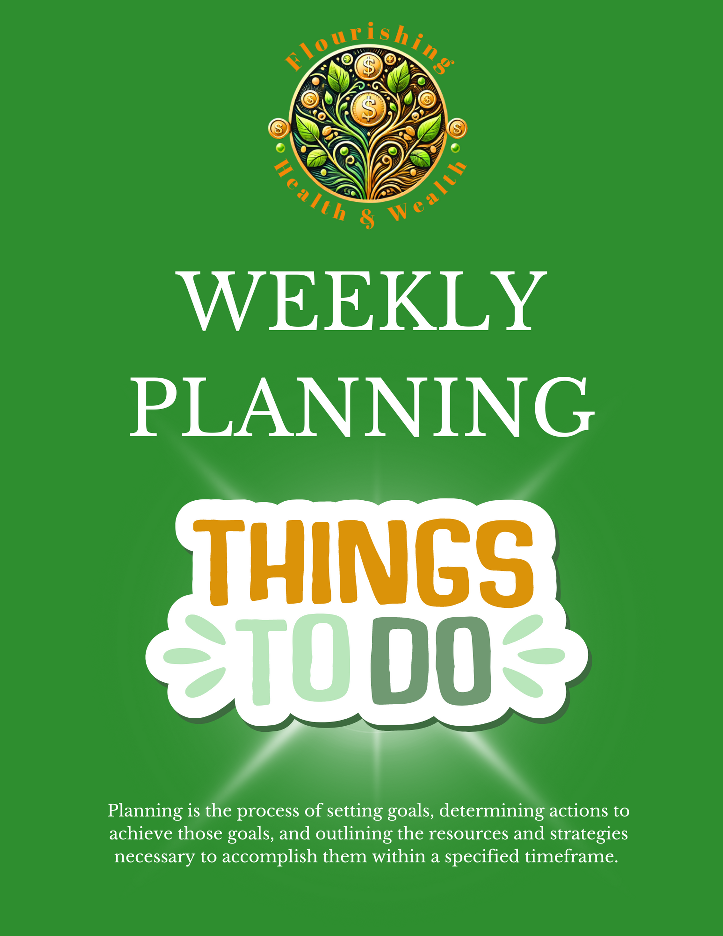 WEEKLY PLANNING JOURNAL